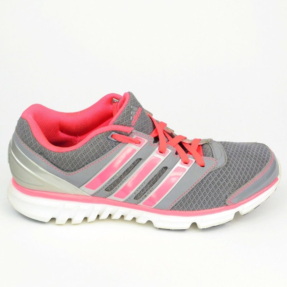 Adidas Falcon Pdx Women's Size 8 Gray Orange White Athletic Running Shoes